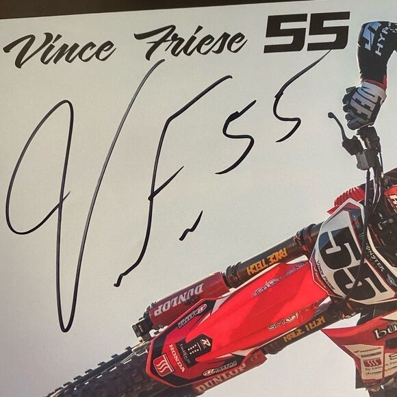 SIGNED VINCE FRIESE SUPERCROSS POSTER - Picture 2 of 3